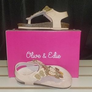 Olive and Edie Infant Girls Butterfly Sandals